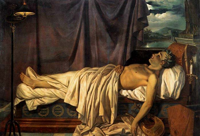 Lord Byron on his Death-bed